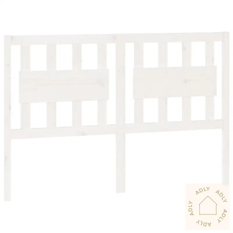 Sengegavl Hvit 125,5X4X100 Cm Heltre Furu