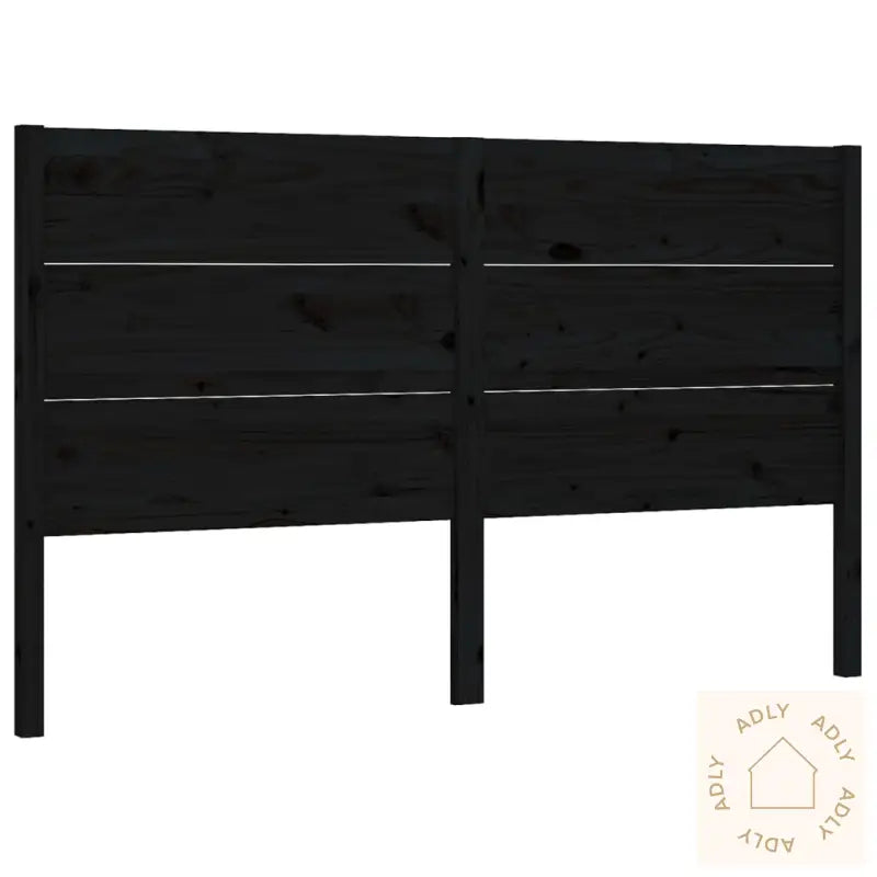 Sengegavl Svart 126X4X100 Cm Heltre Furu
