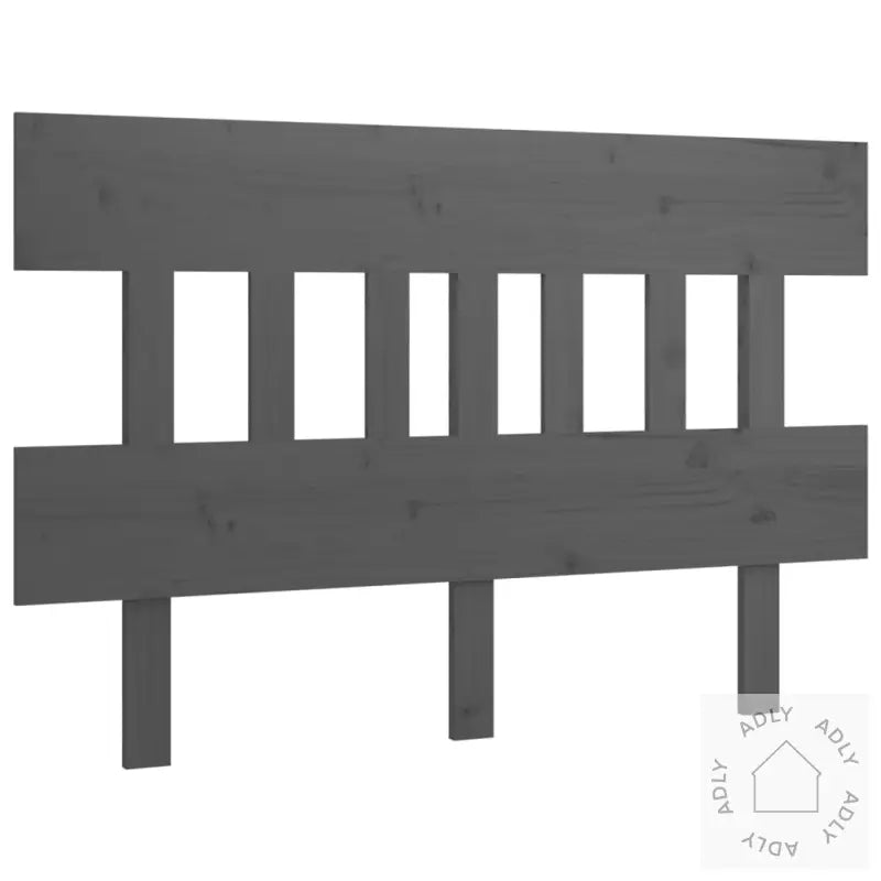Sengegavl Grå 123,5X3X81 Cm Heltre Furu