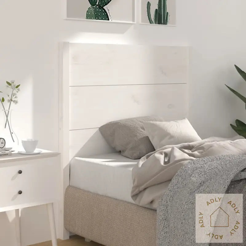 Sengegavl Hvit 81X4X100 Cm Heltre Furu