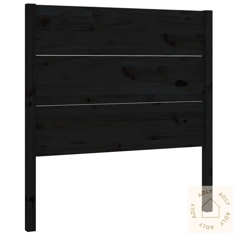 Sengegavl Svart 96X4X100 Cm Heltre Furu