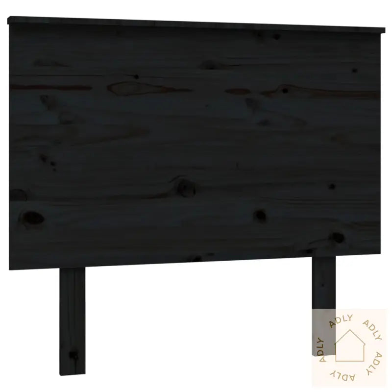 Sengegavl Svart 94X6X82,5 Cm Heltre Furu