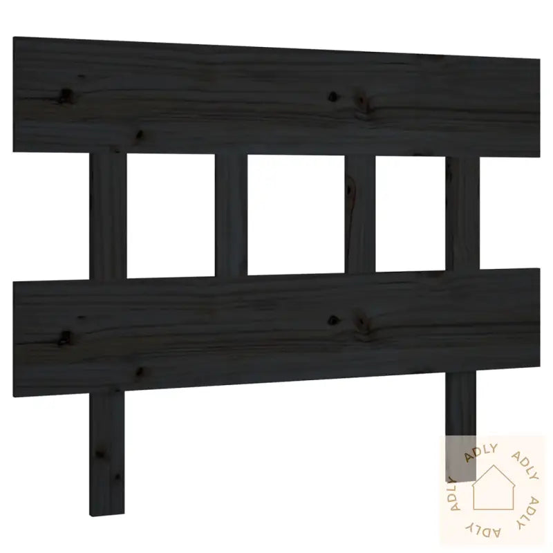 Sengegavl Svart 93,5X3X81 Cm Heltre Furu