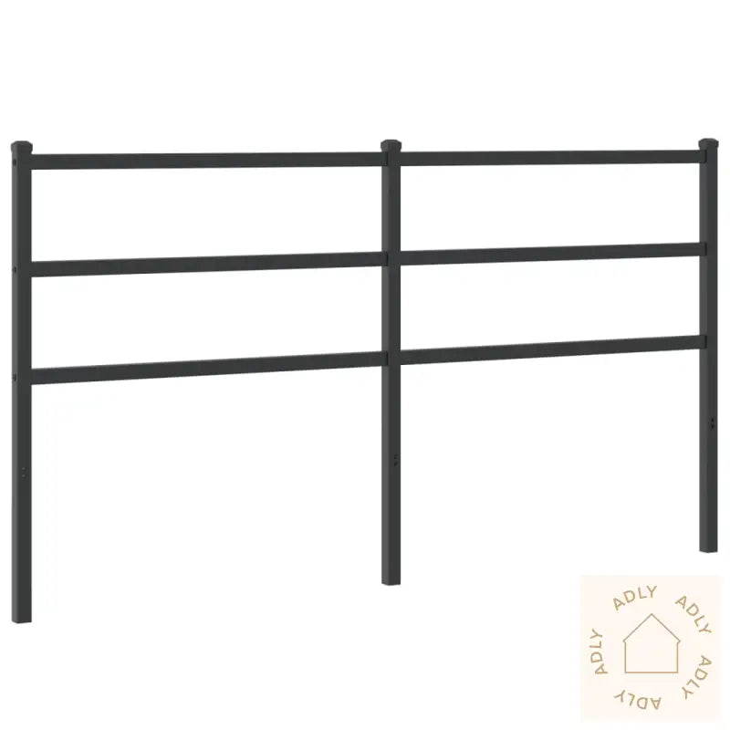 Sengegavl I Metall Svart 160 Cm