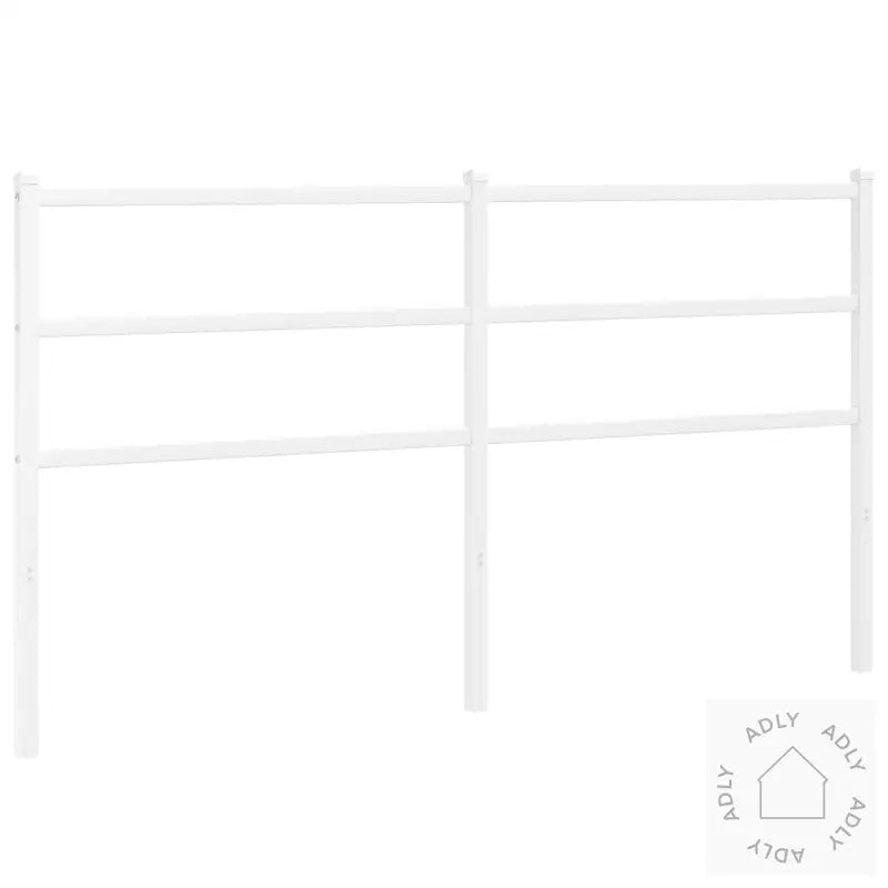 Sengegavl I Metall Hvit 160 Cm