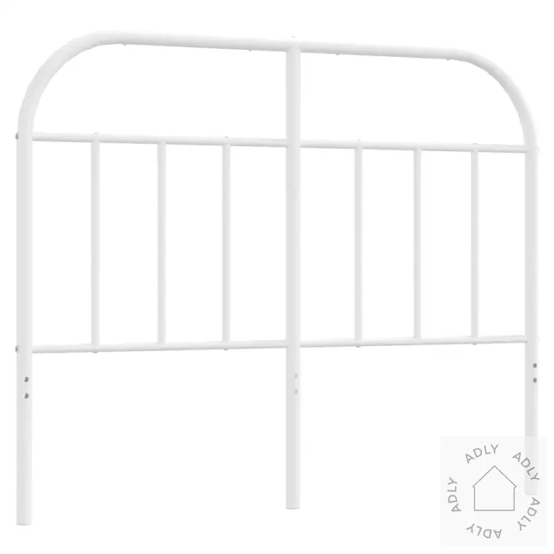 Sengegavl I Metall Hvit 120 Cm