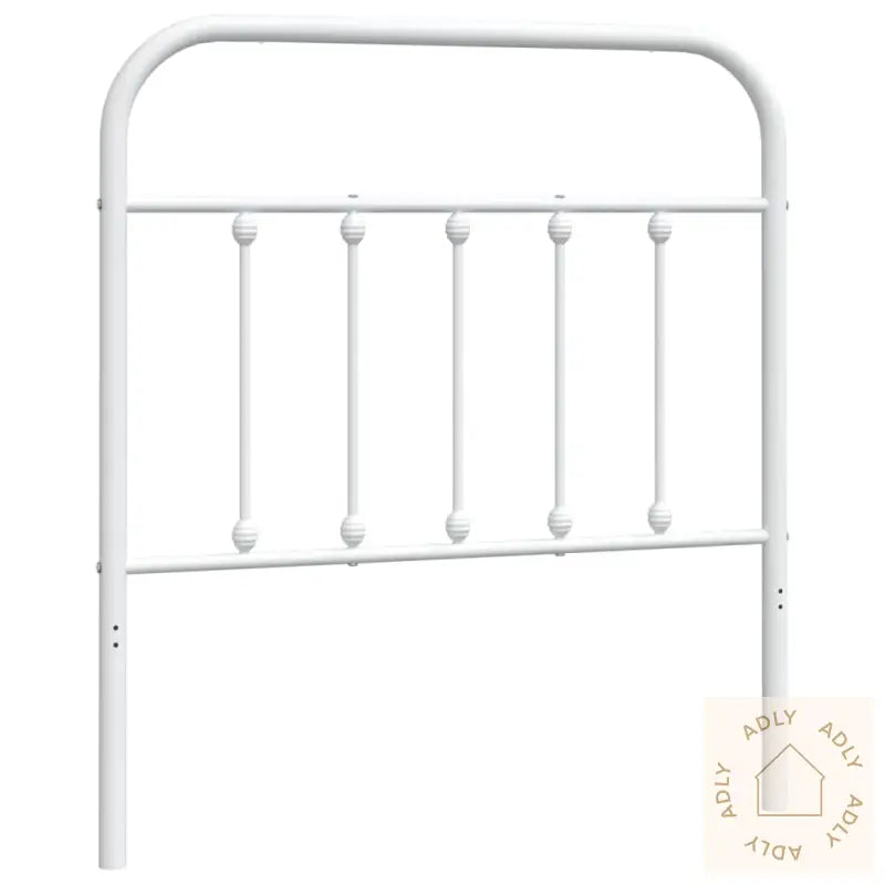 Sengegavl I Metall Hvit 90 Cm