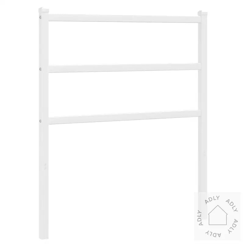 Sengegavl I Metall Hvit 80 Cm