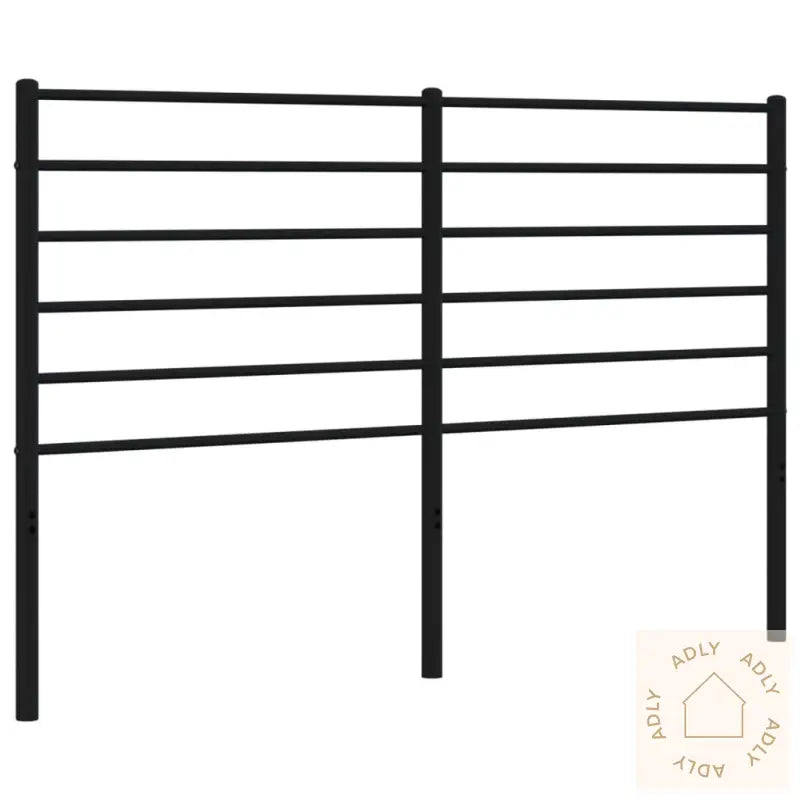 Sengegavl I Metall Svart 160 Cm