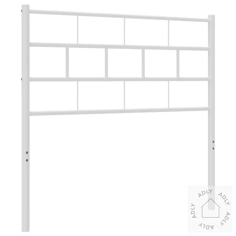 Sengegavl I Metall Hvit 107 Cm