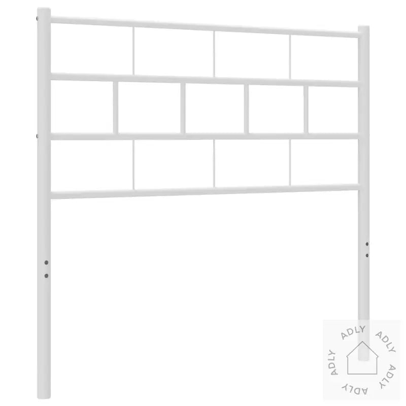 Sengegavl I Metall Hvit 100 Cm