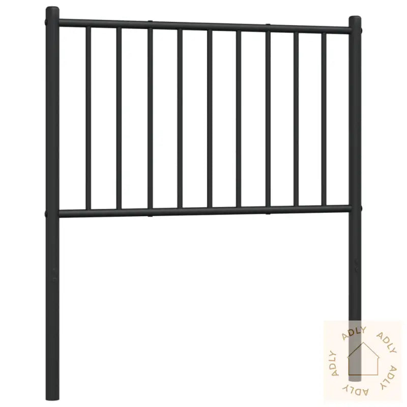 Sengegavl I Metall Svart 80 Cm