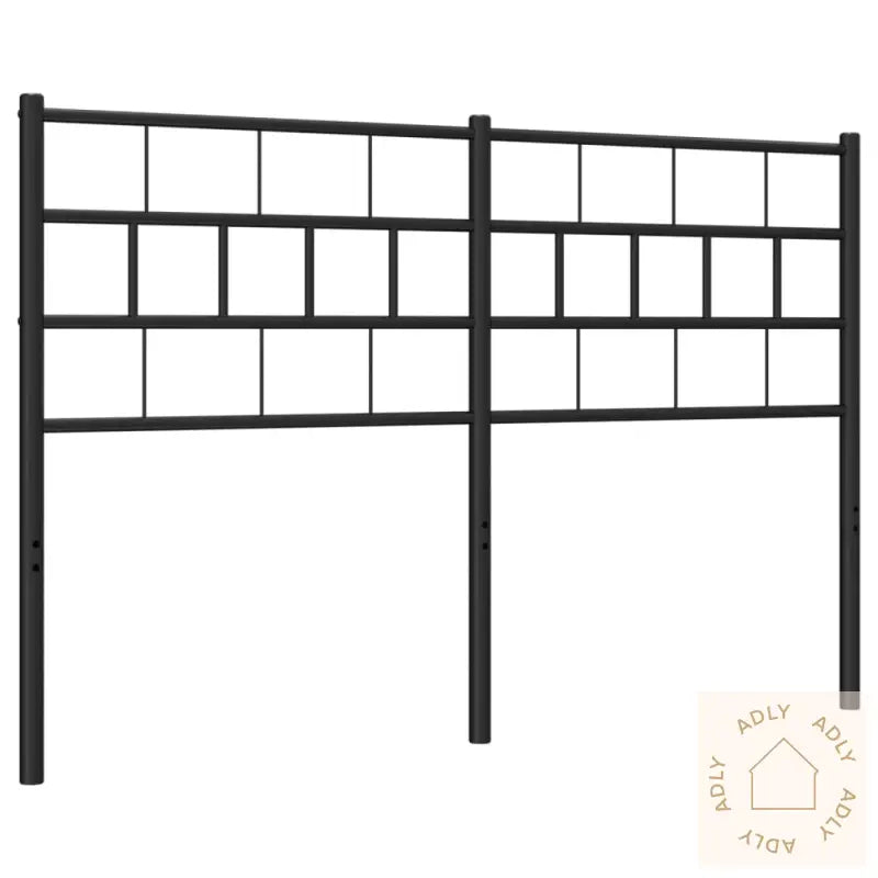 Sengegavl I Metall Svart 140 Cm