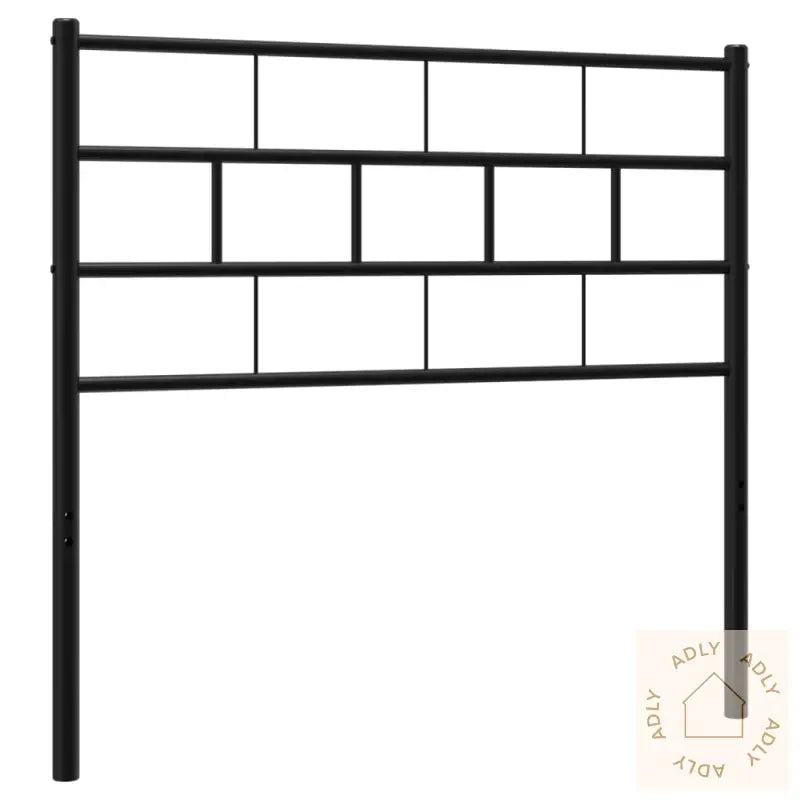 Sengegavl I Metall Svart 75 Cm