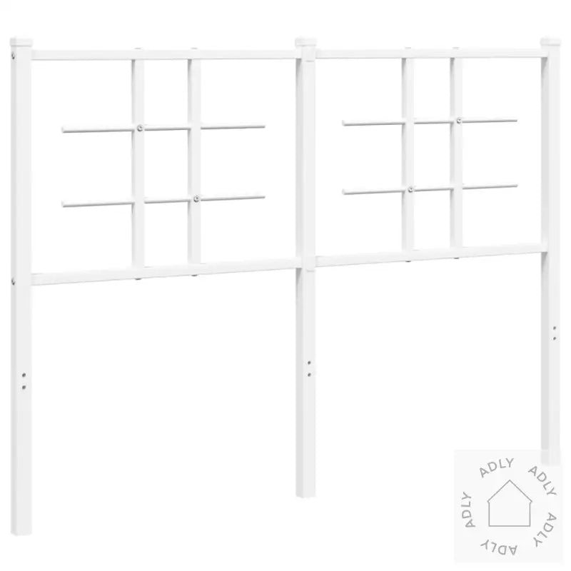 Sengegavl I Metall Hvit 120 Cm