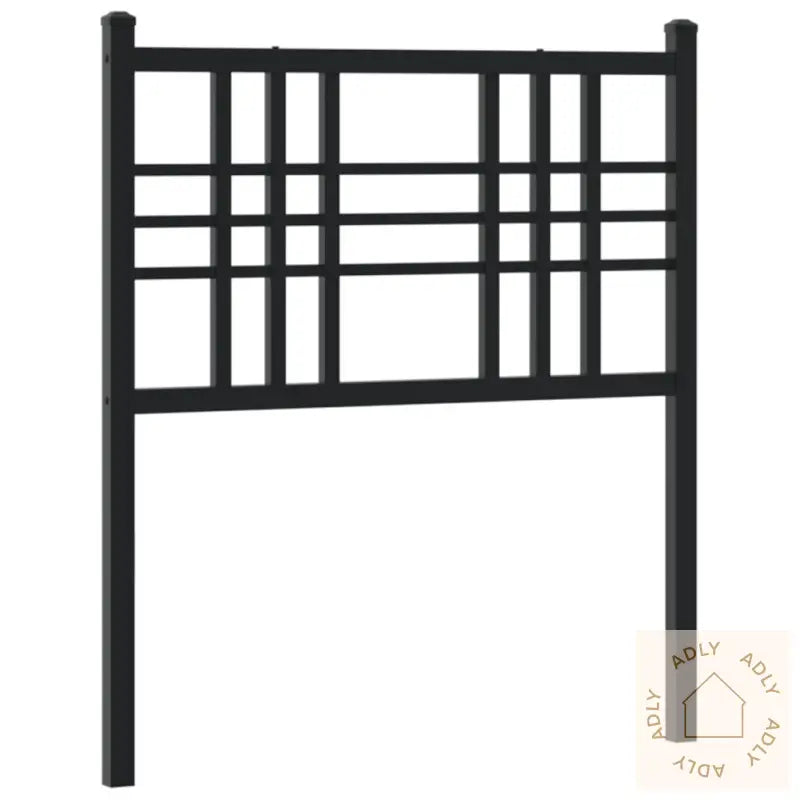 Sengegavl I Metall Svart 75 Cm