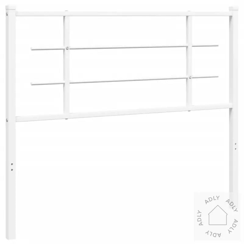 Sengegavl I Metall Hvit 107 Cm