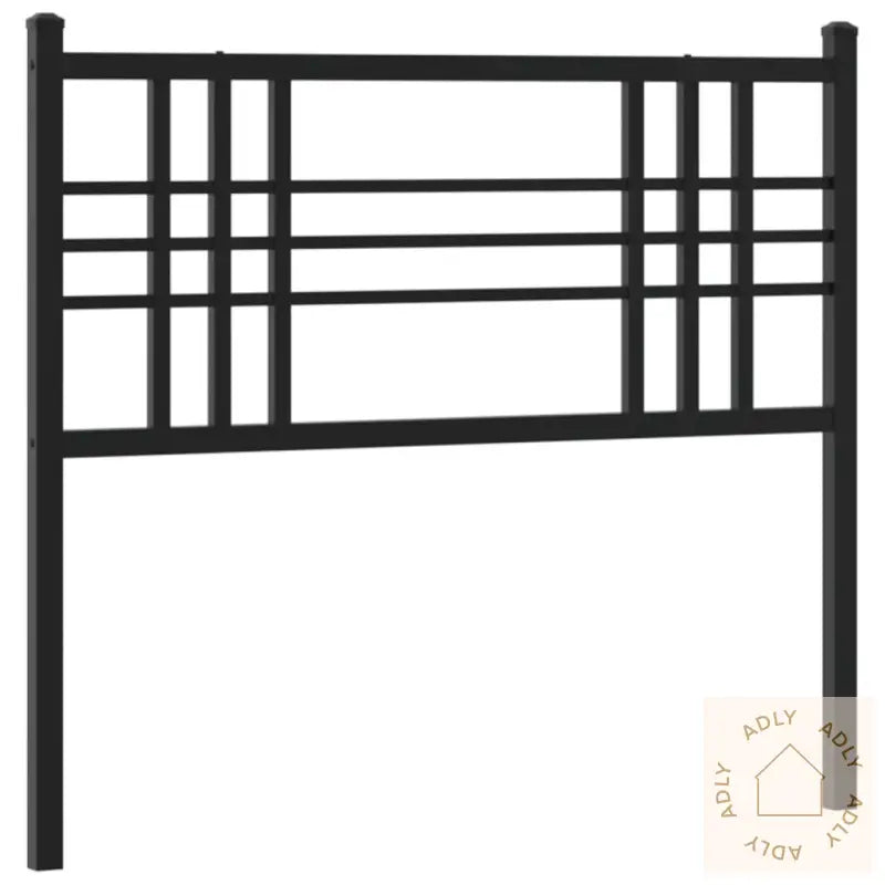 Sengegavl I Metall Svart 90 Cm