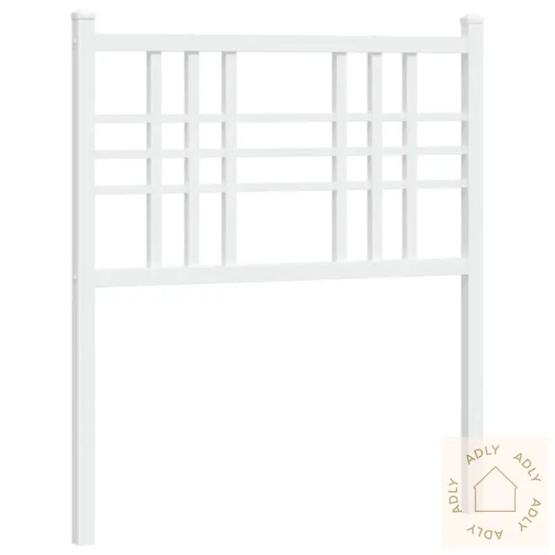 Sengegavl I Metall Hvit 75 Cm