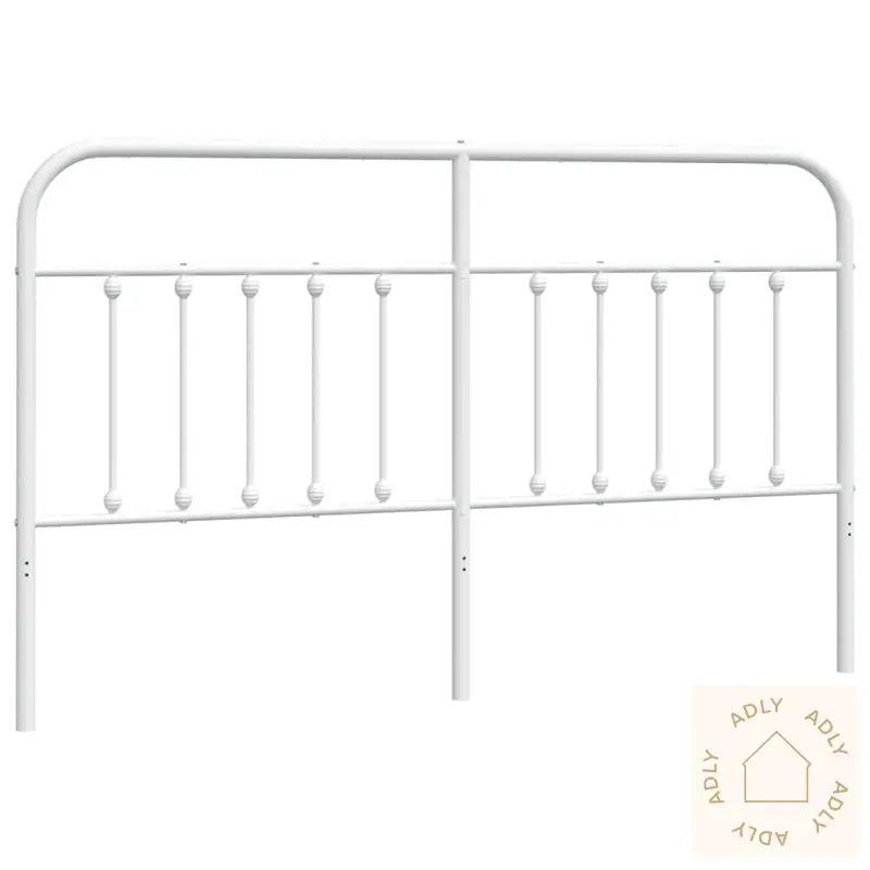 Sengegavl I Metall Hvit 180 Cm