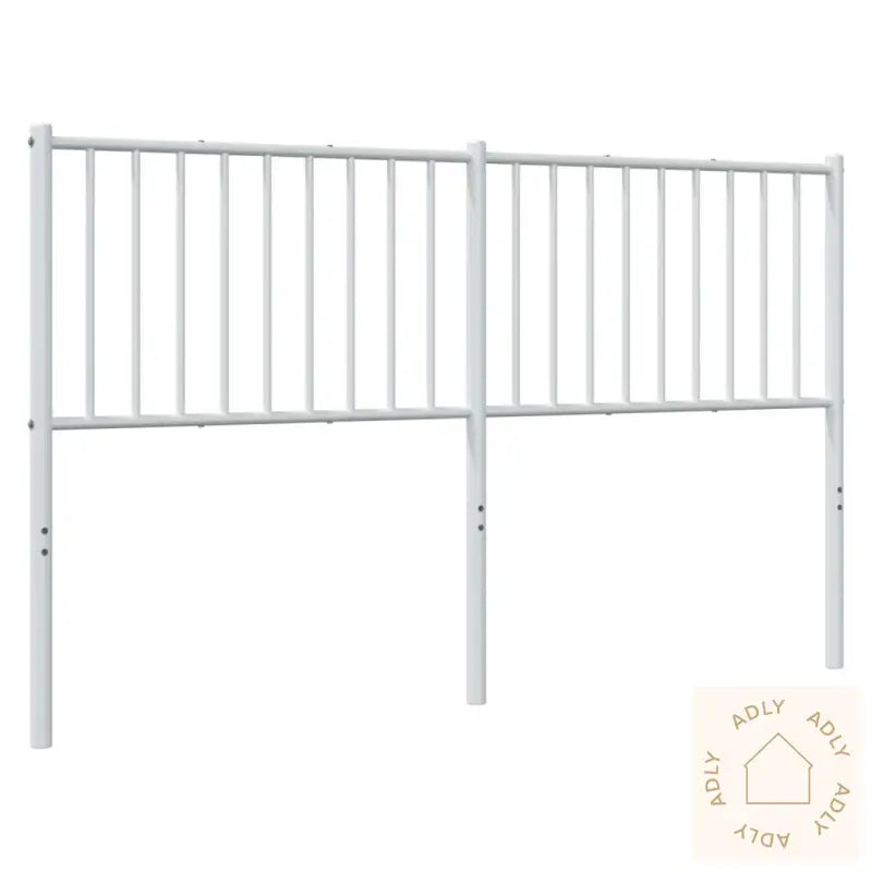 Sengegavl I Metall Hvit 160 Cm