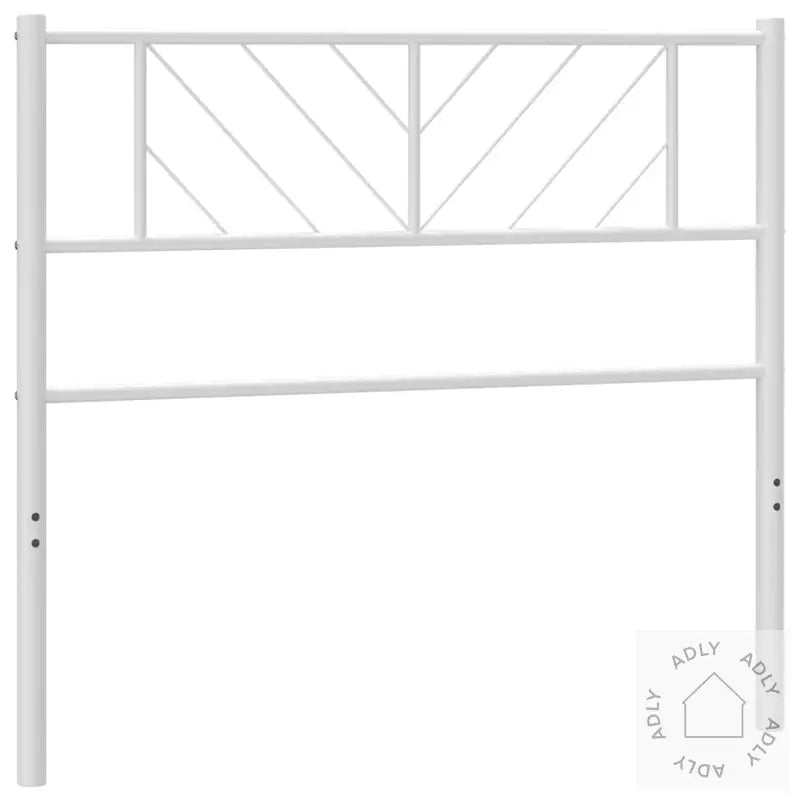 Sengegavl I Metall Hvit 90 Cm