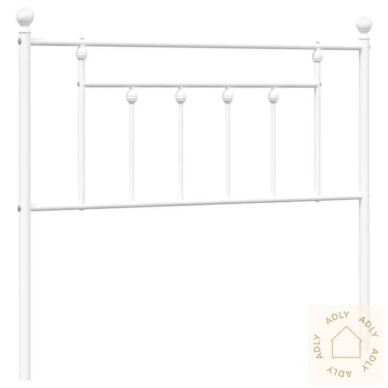Sengegavl I Metall Hvit 100 Cm