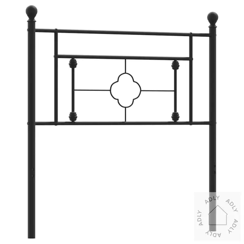 Sengegavl I Metall Svart 100 Cm