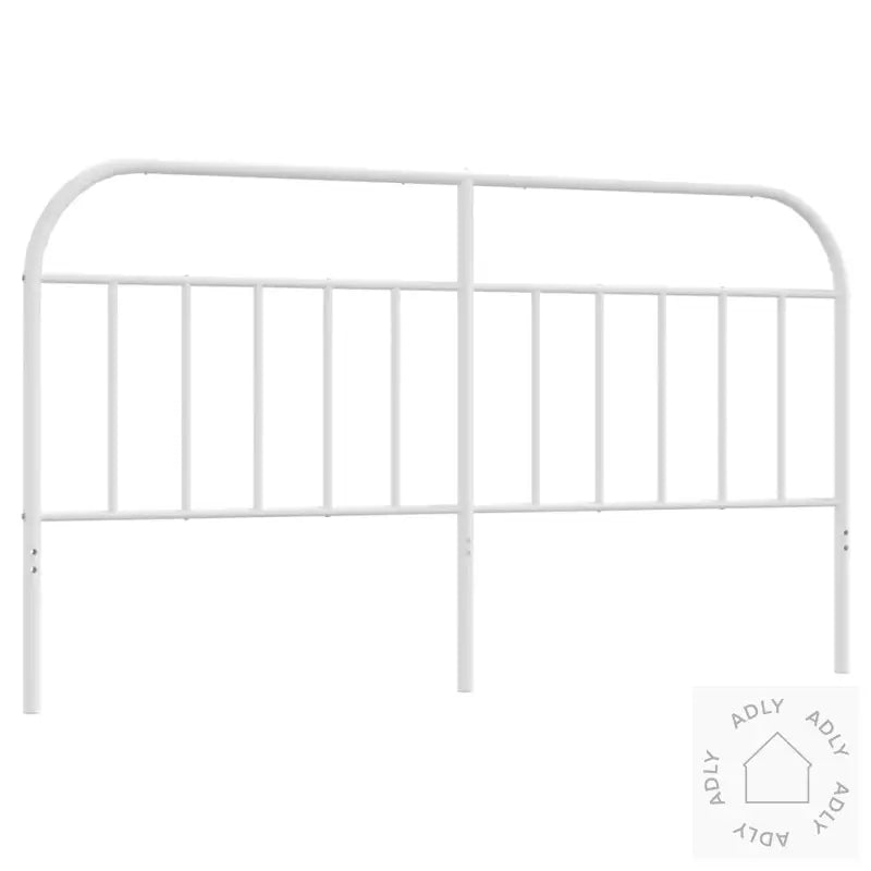 Sengegavl I Metall Hvit 180 Cm