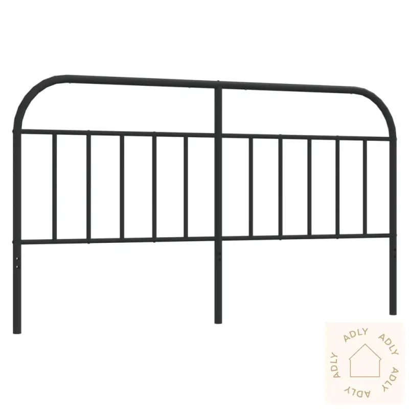 Sengegavl I Metall Svart 160 Cm