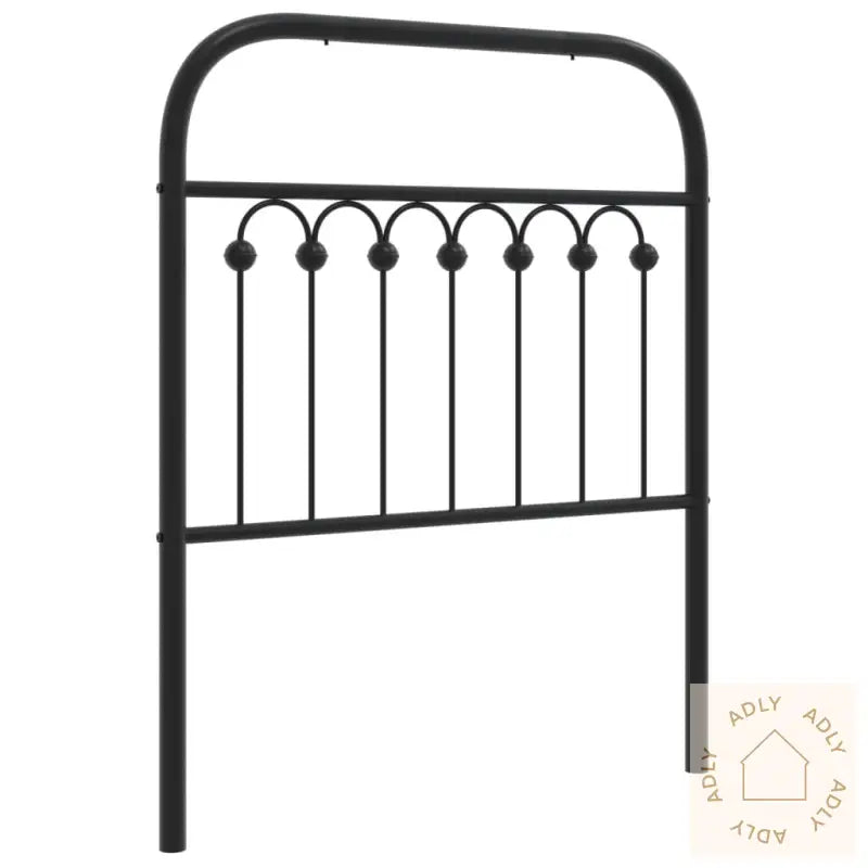 Sengegavl I Metall Svart 80 Cm
