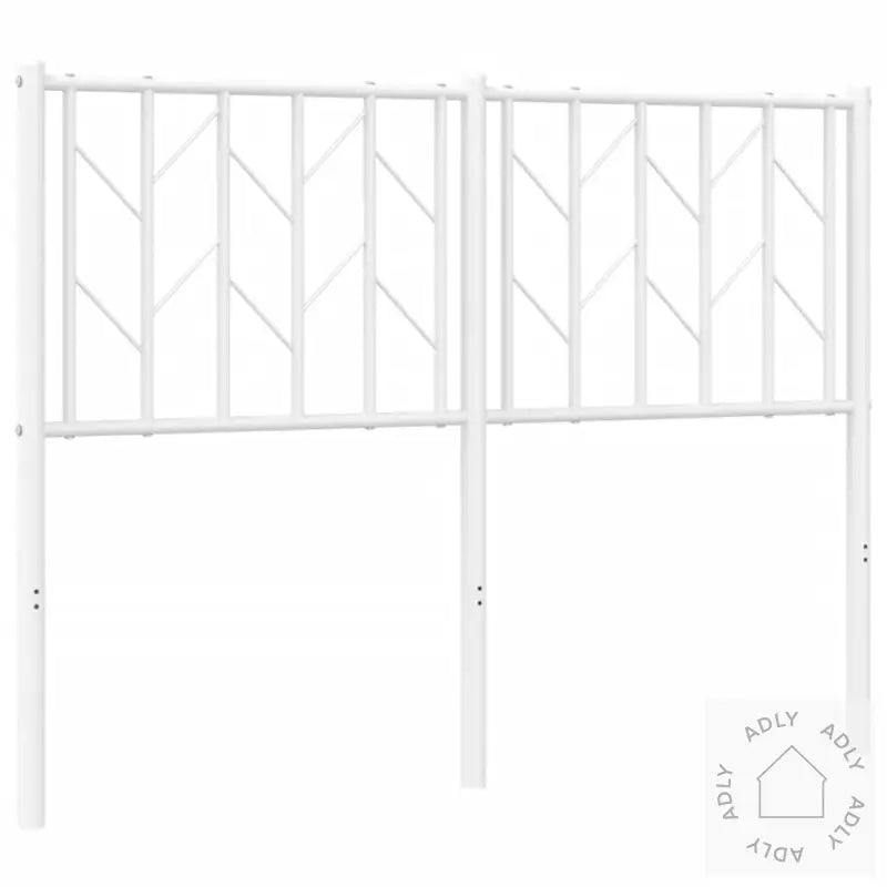 Sengegavl I Metall Hvit 120 Cm