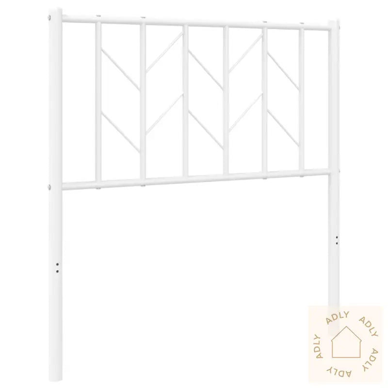 Sengegavl I Metall Hvit 80 Cm