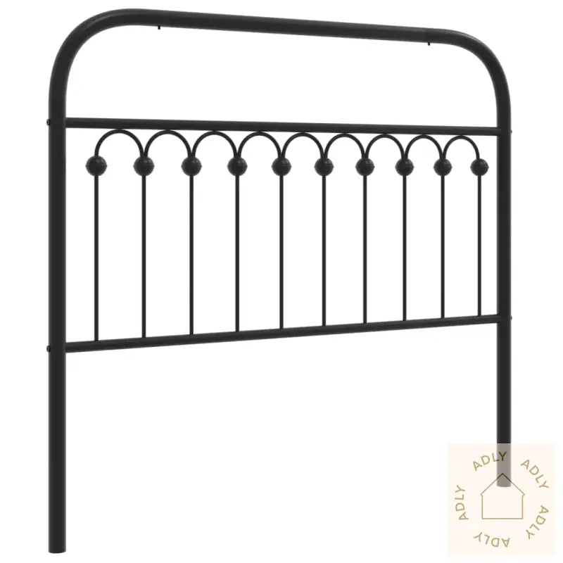 Sengegavl I Metall Svart 107 Cm