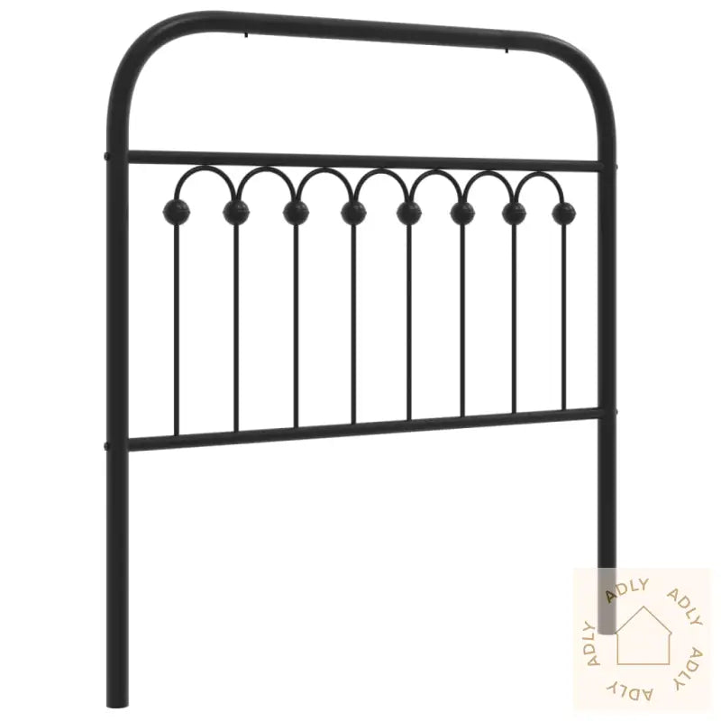 Sengegavl I Metall Svart 90 Cm