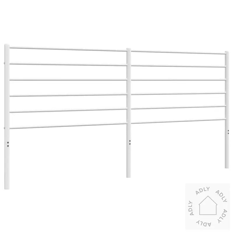 Sengegavl I Metall Hvit 180 Cm