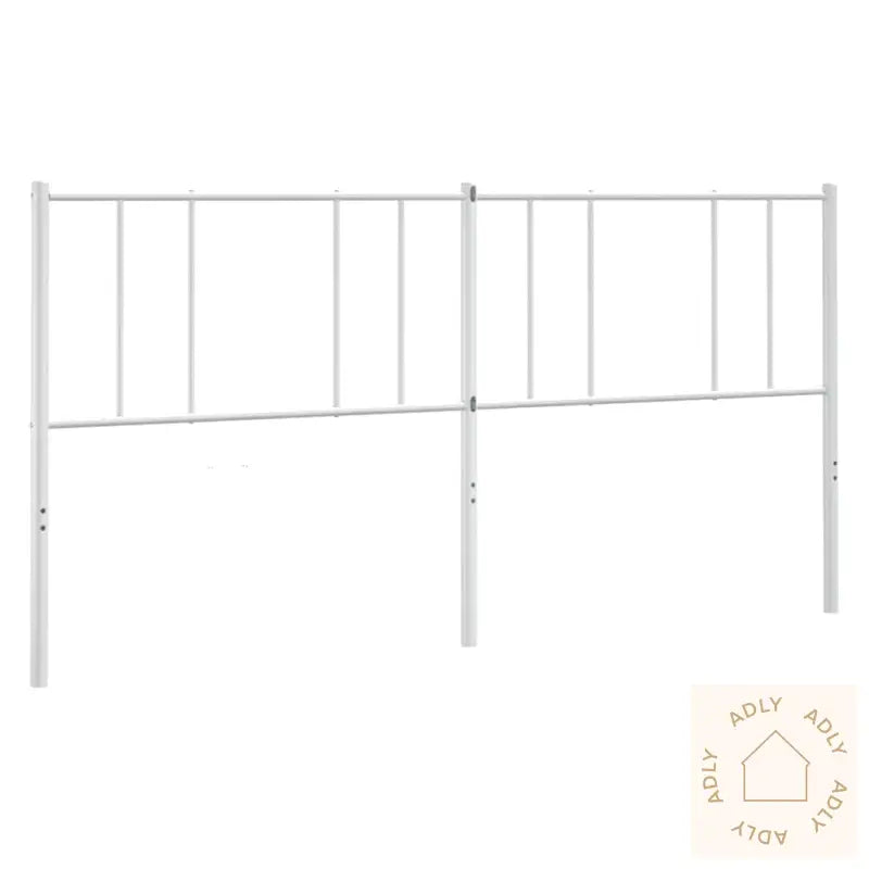 Sengegavl I Metall Hvit 180 Cm