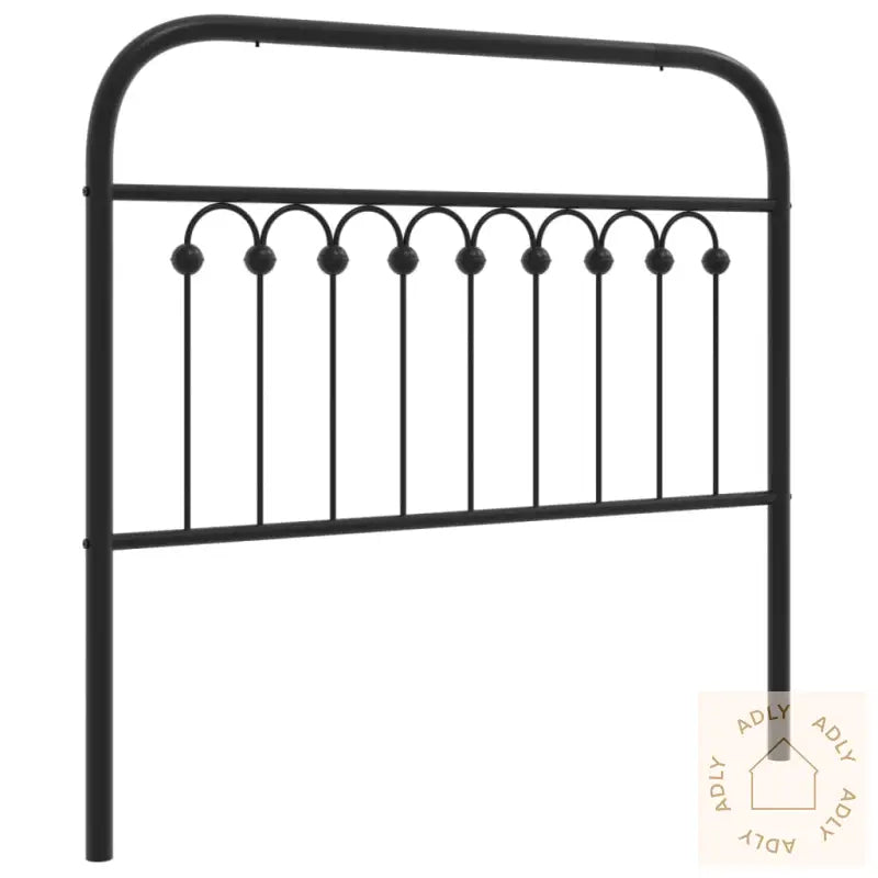 Sengegavl I Metall Svart 100 Cm