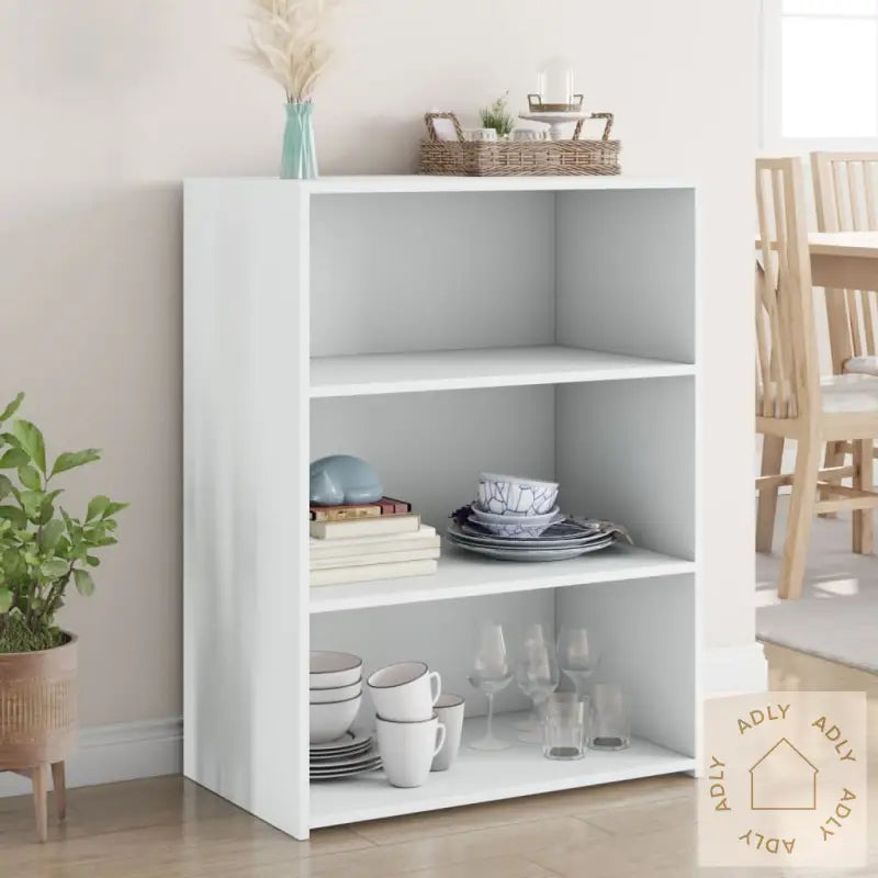 Skjenk Hvit 70X41X93 Cm Konstruert Tre