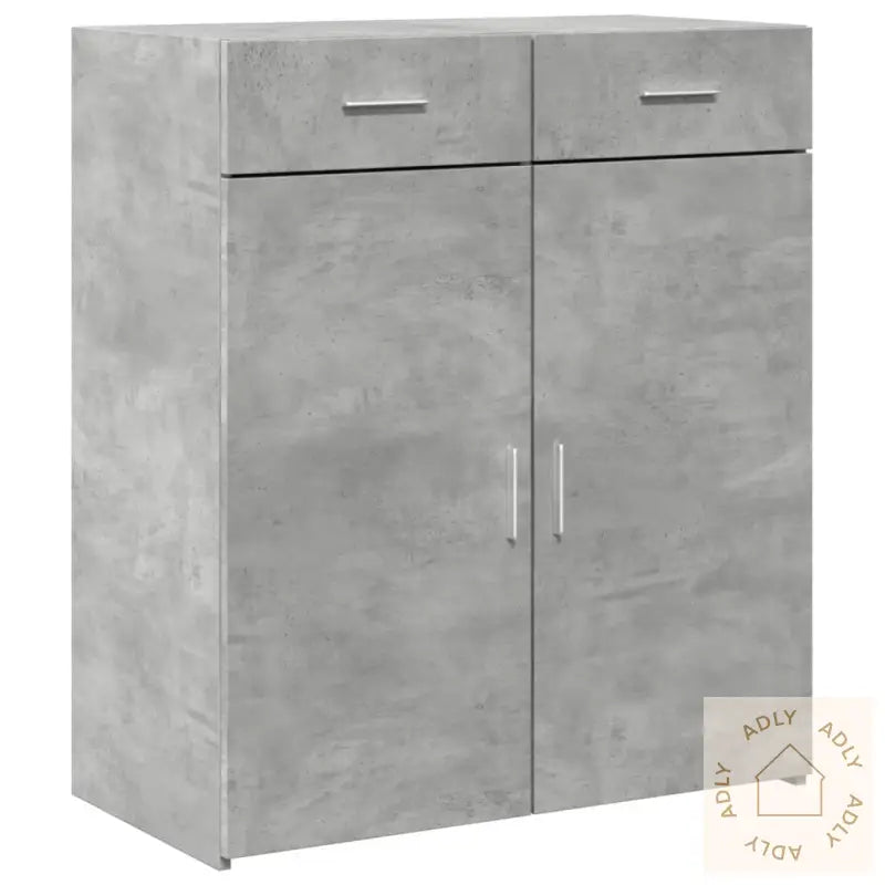 Skjenk Betonggrå 80X42,5X93 Cm Konstruert Tre