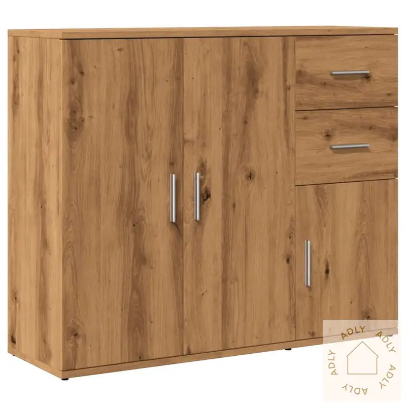 Skjenk Artisan Eik 91X29,5X75 Cm Konstruert Tre