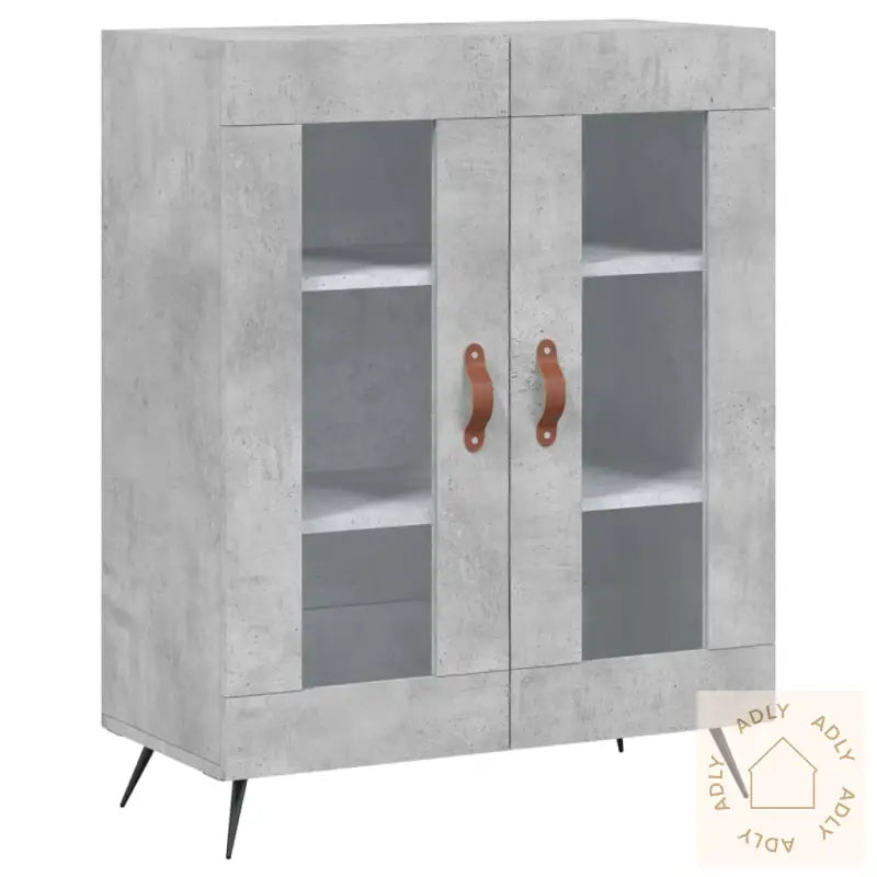 Skjenk Betonggrå 69,5X34X90 Cm Konstruert Tre