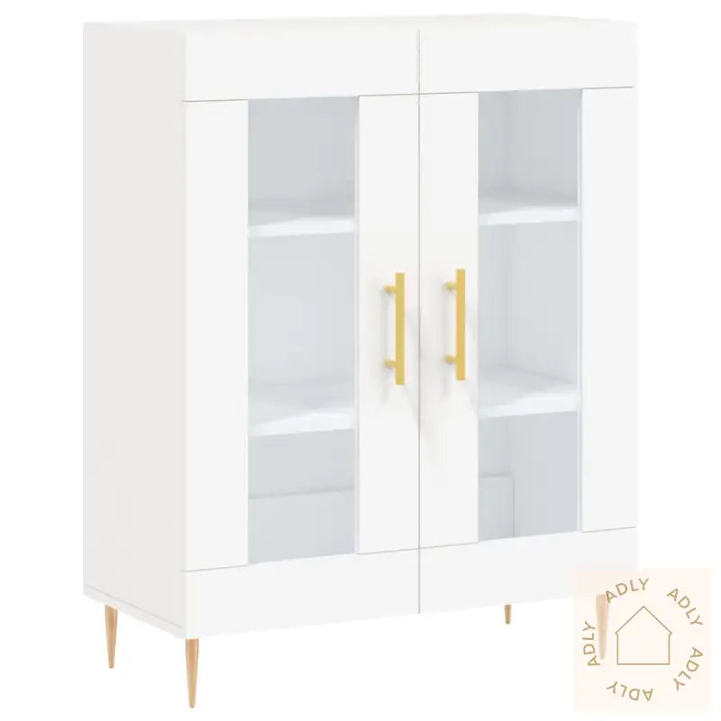 Skjenk Hvit 69,5X34X90 Cm Konstruert Tre