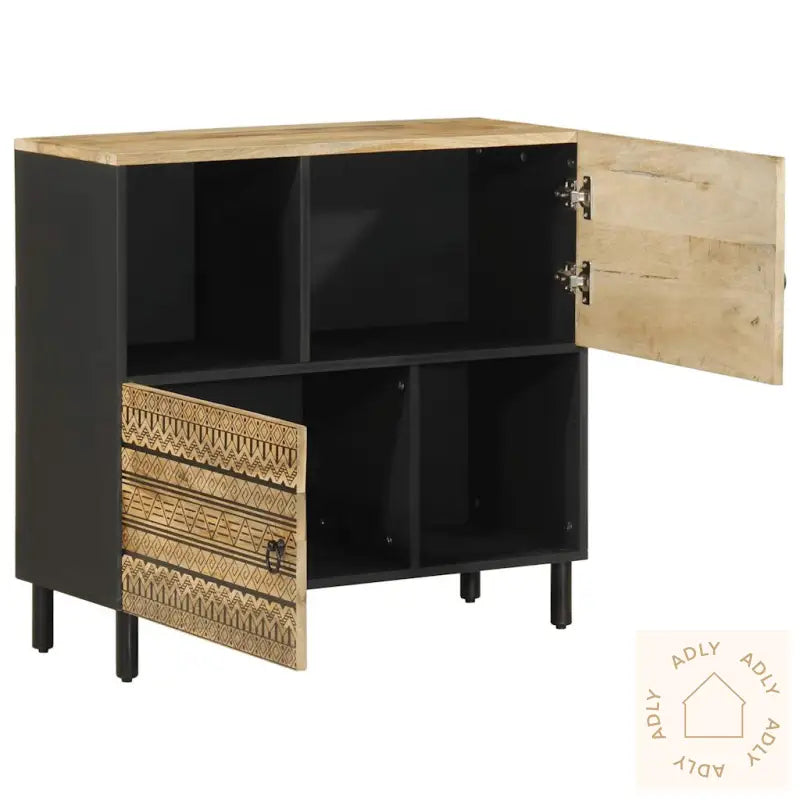 Skjenk 80X33,5X75 Cm Grovt Heltre Mangotre