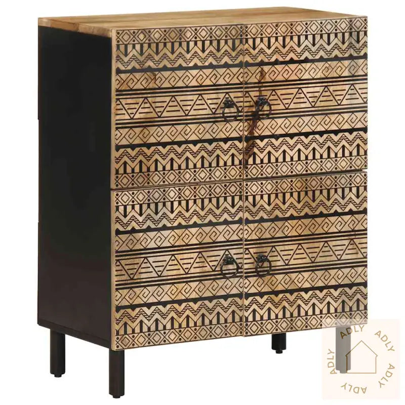 Skjenk 60X33,5X75 Cm Grovt Heltre Mangotre