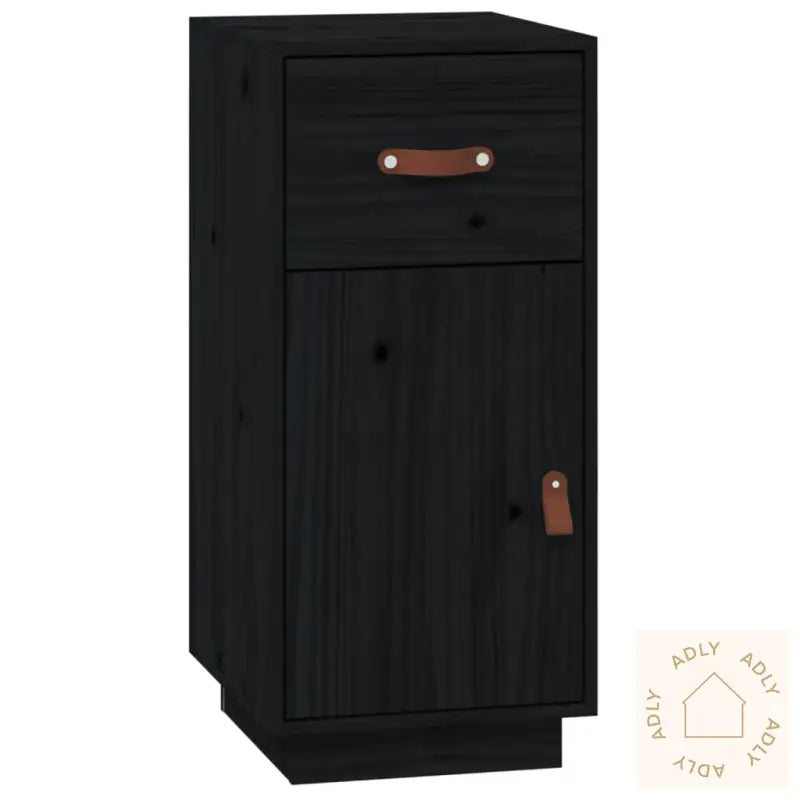 Skjenk Svart 34X40X75 Cm Heltre Furu