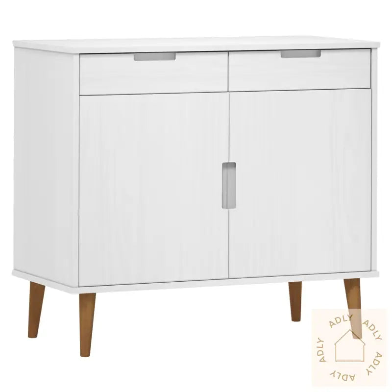 Skjenk Molde Hvit 90X40X80 Cm Heltre Furu