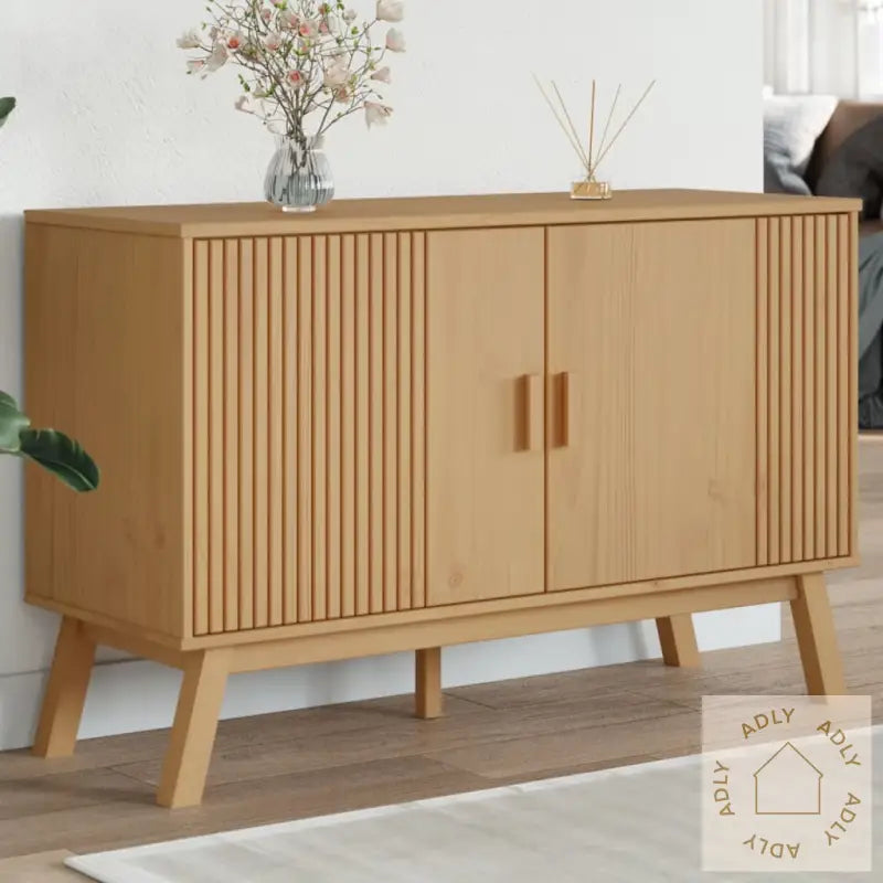 Skjenk Olden Brun 114X43X73,5Cm Heltre Furu