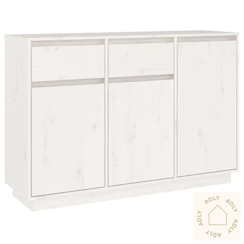 Skjenk Hvit 110X34X75 Cm Heltre Furu