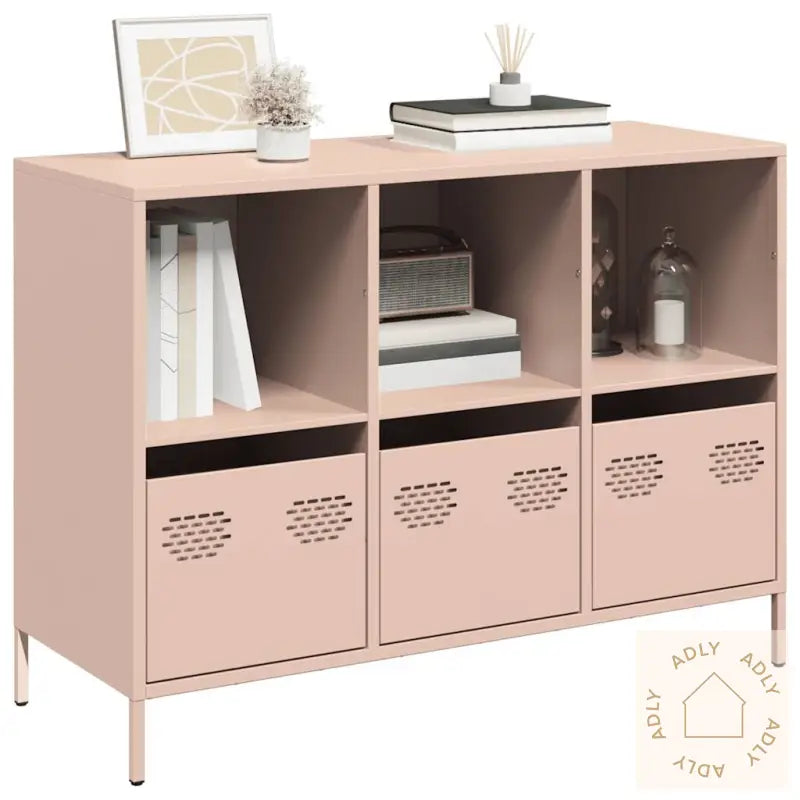 Skjenk Rosa 101,5X39X73,5 Cm Kaldvalset Stål